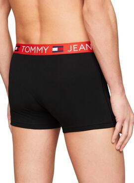 Pack 3 Calzoncillos Tommy Jeans Trunk Negro Para Hombre