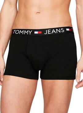 Pack 3 Calzoncillos Tommy Jeans Trunk Negro Para Hombre