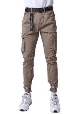 Pantalon Proyect x Paris Cargo Tostado Para Hombre