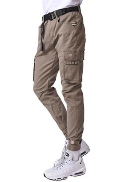 Pantalon Proyect x Paris Cargo Tostado Para Hombre