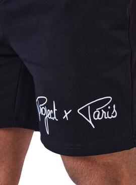 Bermudas Proyect x Paris Jogger Negro Para Hombre