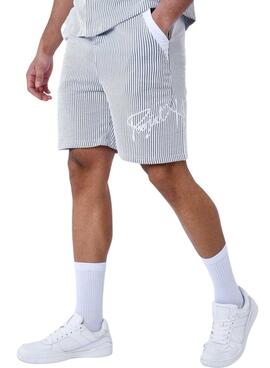 Bermudas Proyect x Paris Gris y Blanco Para Hombre