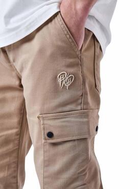 Pantalon Proyect x Paris Cargo Coupe Tostado  Para Hombre