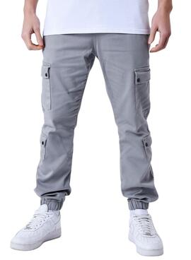 Pantalon Proyect x Paris Cargo Coupe Gris Para Hombre