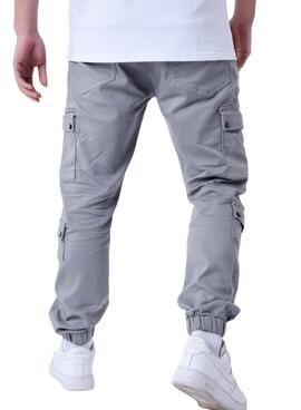 Pantalon Proyect x Paris Cargo Coupe Gris Para Hombre