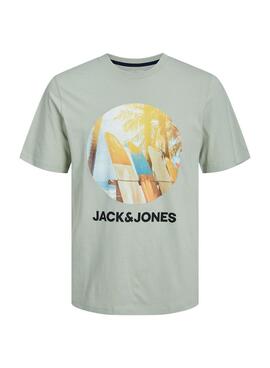 Camiseta Jack and Jones Navin Verde Para Hombre