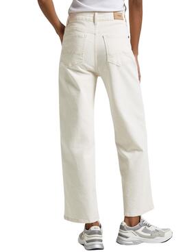 Pantalón Vaquero Pepe Jeans Wide Leg Denim Blanco Mujer