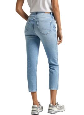 Pantalón Vaquero Pepe Jeans Slim Jeans Denim Azul Para Mujer