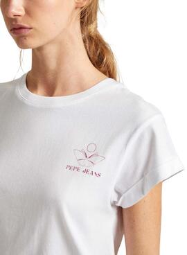 Camiseta Pepe Jeans Kayla Blanco Para Mujer