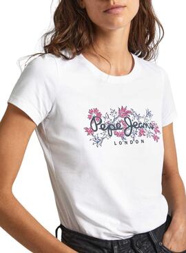 Camiseta Pepe Jeans Korina Blanco Para Mujer