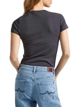 Camiseta Pepe Jeans Korina Gris Para Mujer