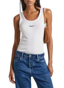 Camiseta Pepe Jeans Lane Blanco Para Mujer