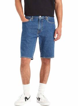 Bermudas Levis 405 Standard Denim Azul Para Hombre