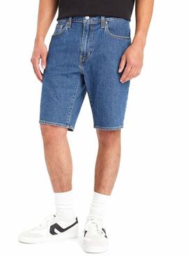 Bermudas Levis 405 Standard Denim Azul Para Hombre