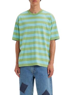 Camiseta Levis Skate Graphic Box Verde Para Hombre