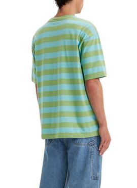 Camiseta Levis Skate Graphic Box Verde Para Hombre