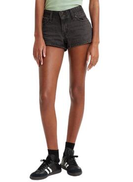 Short Levis Superlow Negro Para Mujer