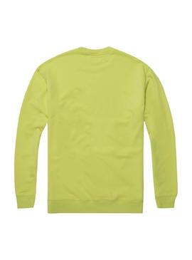 Sudadera Tommy Jeans Crew Verde Lima Hombre