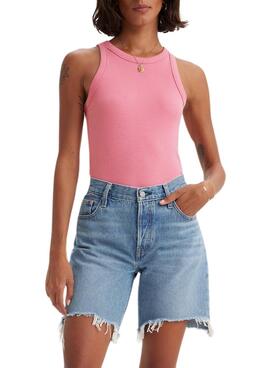 Top Levis Dreamy Tank Rosa Para Mujer