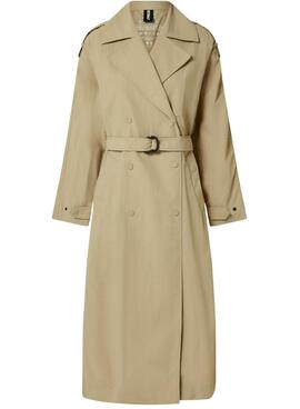 Trench Ecoalf Errigal Marrón Para Mujer