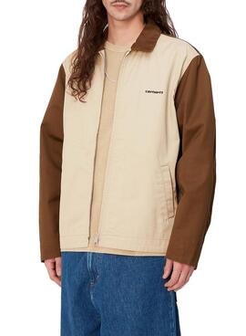 Chaqueta Carhartt Module Script Beige Para Hombre