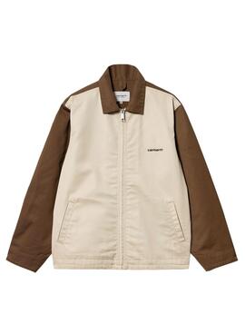 Chaqueta Carhartt Module Script Beige Para Hombre