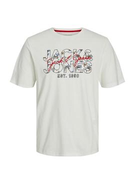 Camiseta Jack and Jones Chill Blanco Para Hombre