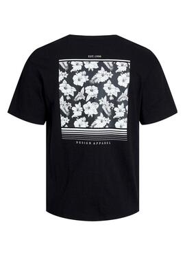 Camiseta Jack and Jones Guru Negro Para Hombre