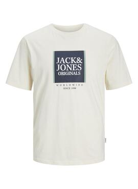 Camiseta Jack and Jones Lafayette Amarillo Para Hombre