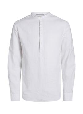 Camisa Jack and Jones Mazie Blanco Para Hombre