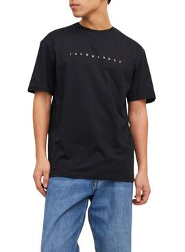 Camiseta Jack and Jones Estar Negro Para Hombre