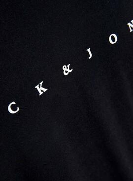 Camiseta Jack and Jones Estar Negro Para Hombre