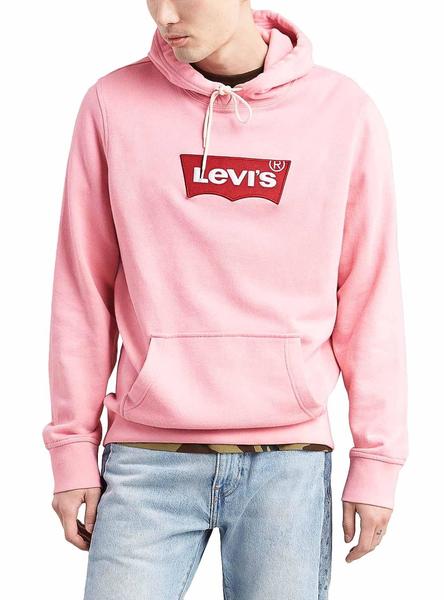 Sudadera Levis Modern Hoodie Rojo Hombre