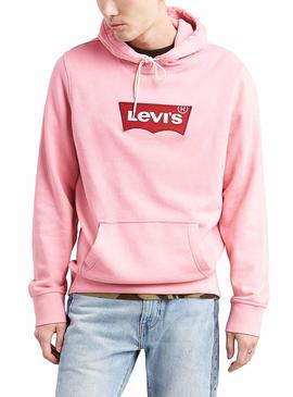 Sudadera Levis Modern Rosa Hombre