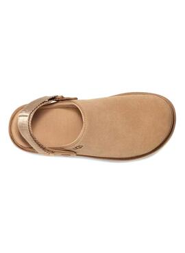 Zuecos UGG Goldenstar Beige Para Mujer