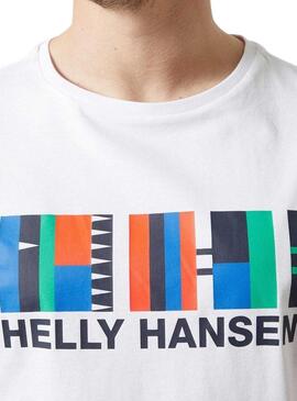 Camiseta Helly Hansen Shoreline Blanco Para Hombre