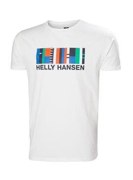 Camiseta Helly Hansen Shoreline Blanco Para Hombre