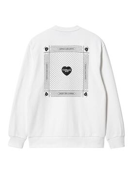 Sudadera Carhartt Heart Bandana Blanco Para Hombre