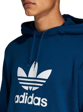 Sudadera Adidas Trefoil Hoodie Azul Leyend Hombre