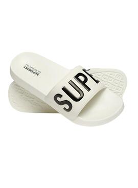 Chanclas Superdry Vegan Core Pool Blanco Para Hombre