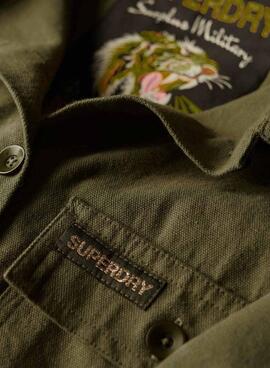 Chaqueta Superdry Embillished Military Verde Mujer