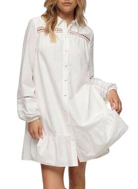 Vestido Superdry Lace Mix Blanco Para Mujer