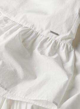 Vestido Superdry Lace Mix Blanco Para Mujer