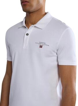 Polo Napapijri Elbas Blanco Para Hombre