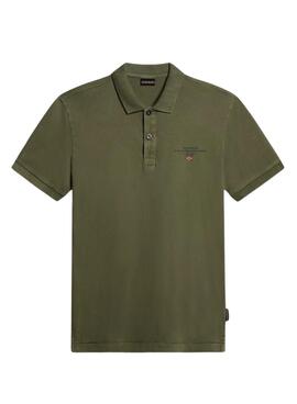 Polo Napapijri Elbas Verde Para Hombre