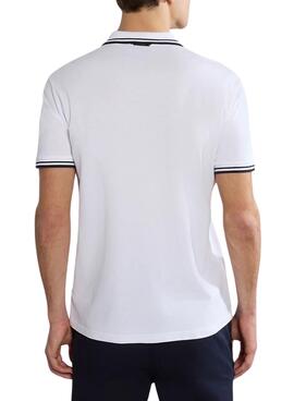 Polo Napapijri E-Macas Blanco Para Hombre