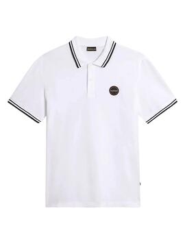 Polo Napapijri E-Macas Blanco Para Hombre