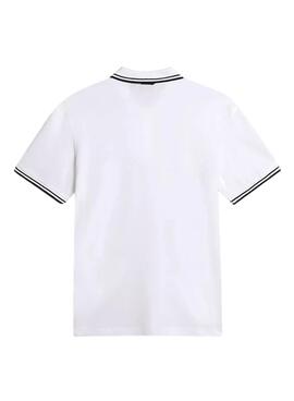 Polo Napapijri E-Macas Blanco Para Hombre