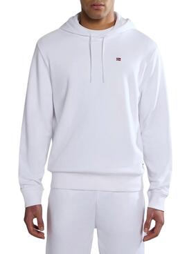 Sudadera Napapijri Balis Sum Blanco Para Hombre