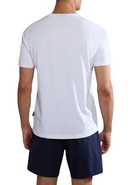 Camiseta Napapijri Salis Blanco Para Hombre